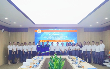 CÔNG ĐOÀN CƠ SỞ CƠ QUAN CÔNG TY TỔ CHỨC LỄ TRAO GIẢI CUỘC THI TÌM HIỂU PHÁP LUẬT ATVSLĐ VÀ CHƯƠNG TRÌNH TIẾP SỨC CAO ĐIỂM HÈ 2026.