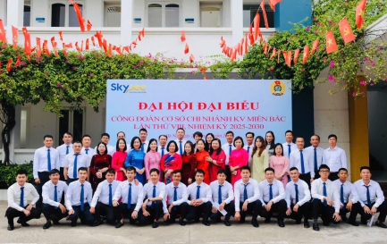 ĐẠI HỘI CÔNG ĐOÀN CƠ SỞ CHI NHÁNH KHU VỰC MIỀN BẮC  LẦN THỨ VIII, NHIỆM KỲ 2025-2030: THÀNH CÔNG TỐT ĐẸP  BẦU RA BAN CHẤP HÀNH KHÓA MỚI.