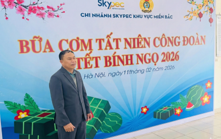 ẤM ÁP “BỮA CƠM TẤT NIÊN CÔNG ĐOÀN” TẠI SKYPEC MIỀN BẮC  XUÂN GẮN KẾT, TẾT ĐONG ĐẦY