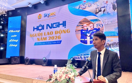 CHI NHÁNH SKYPEC KHU VỰC MIỀN TRUNG TỔ CHỨC THÀNH CÔNG HỘI NGHỊ NGƯỜI LAO ĐỘNG NĂM 2026: CHUNG SỨC ĐỒNG LÒNG - VỮNG VÀNG VƯỢT KHÓ
